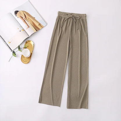 Women Long Pants Spring Summer Straight Long