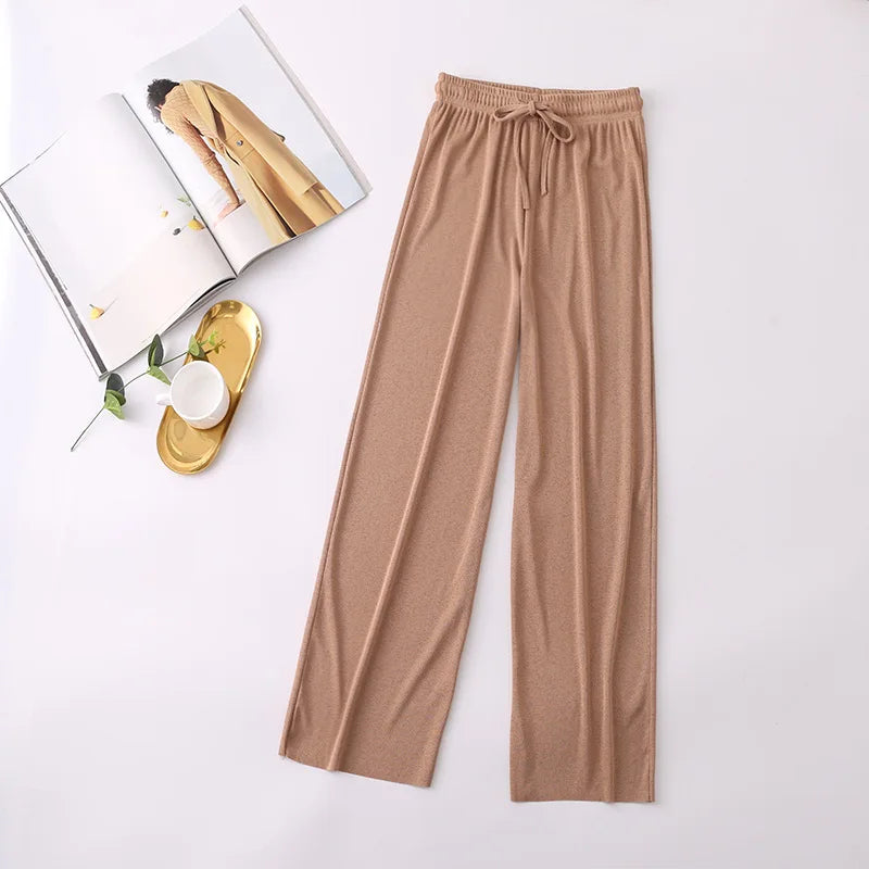 Women Long Pants Spring Summer Straight Long