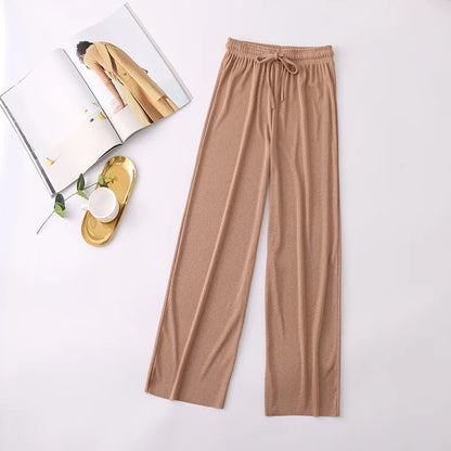 Women Long Pants Spring Summer Straight Long