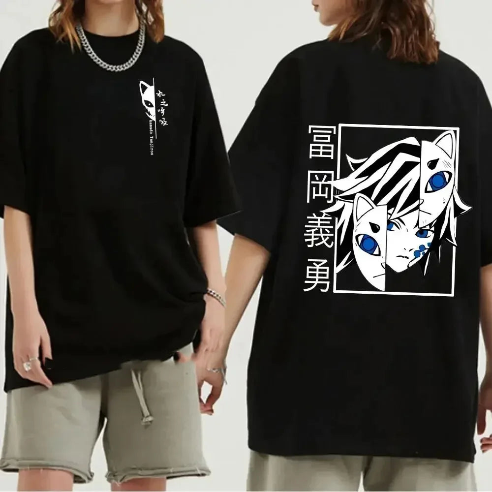 Japanese Anime Demon Slayer Graphic Print Men T-Shirt - Womens T Shirt