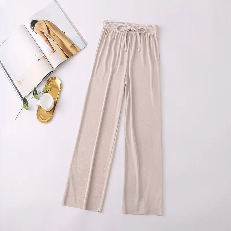 Women Long Pants Spring Summer Straight Long