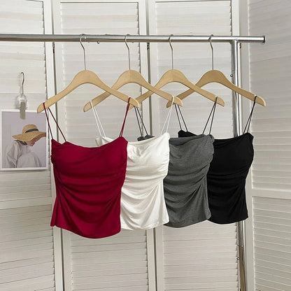 Summer Tank Tops Women With Built In Bra Spaghetti Strap Tanks